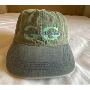 Gold's Gym Vintage Style Dad Hat Olive Green Grey Two Tone Adjustable Strapback